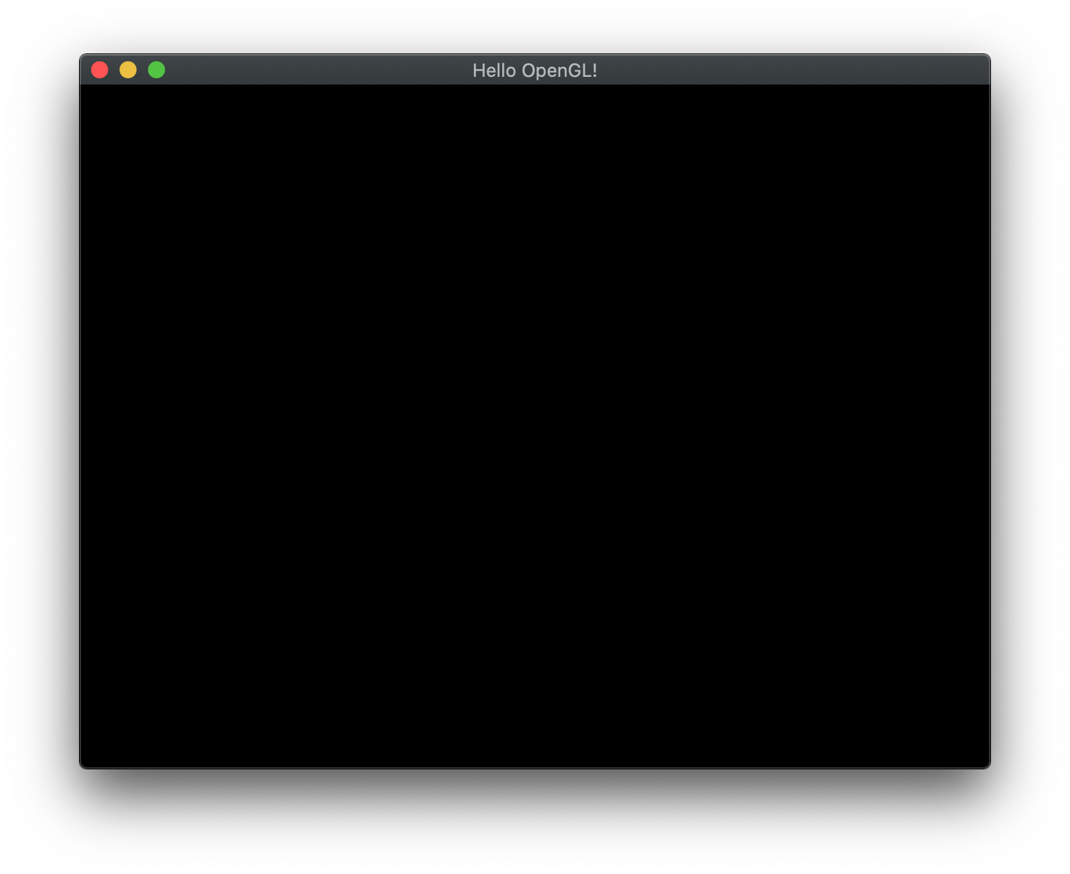 Hello OpenGL Window