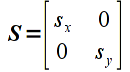 Scaling Matrix