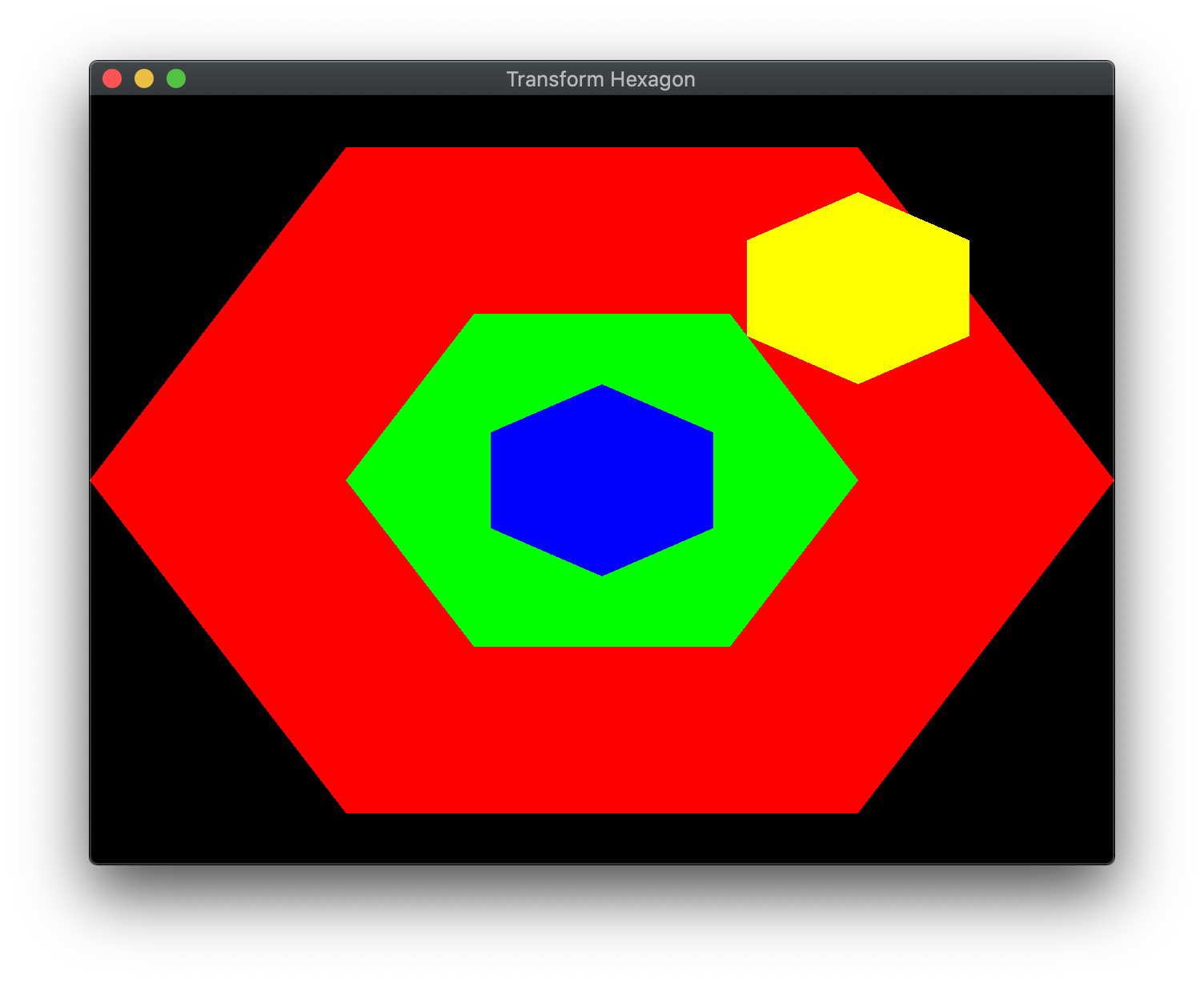 Transformed Hexagon Window