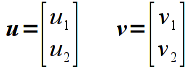 U and V Vectors