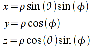 Spherical to Cartesian Equations