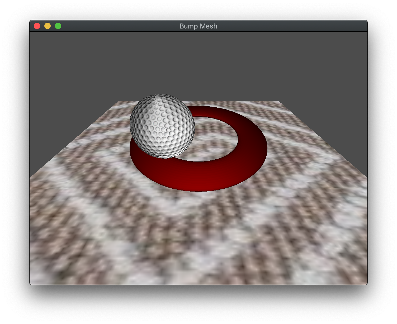 Bump Mapped Mesh Window