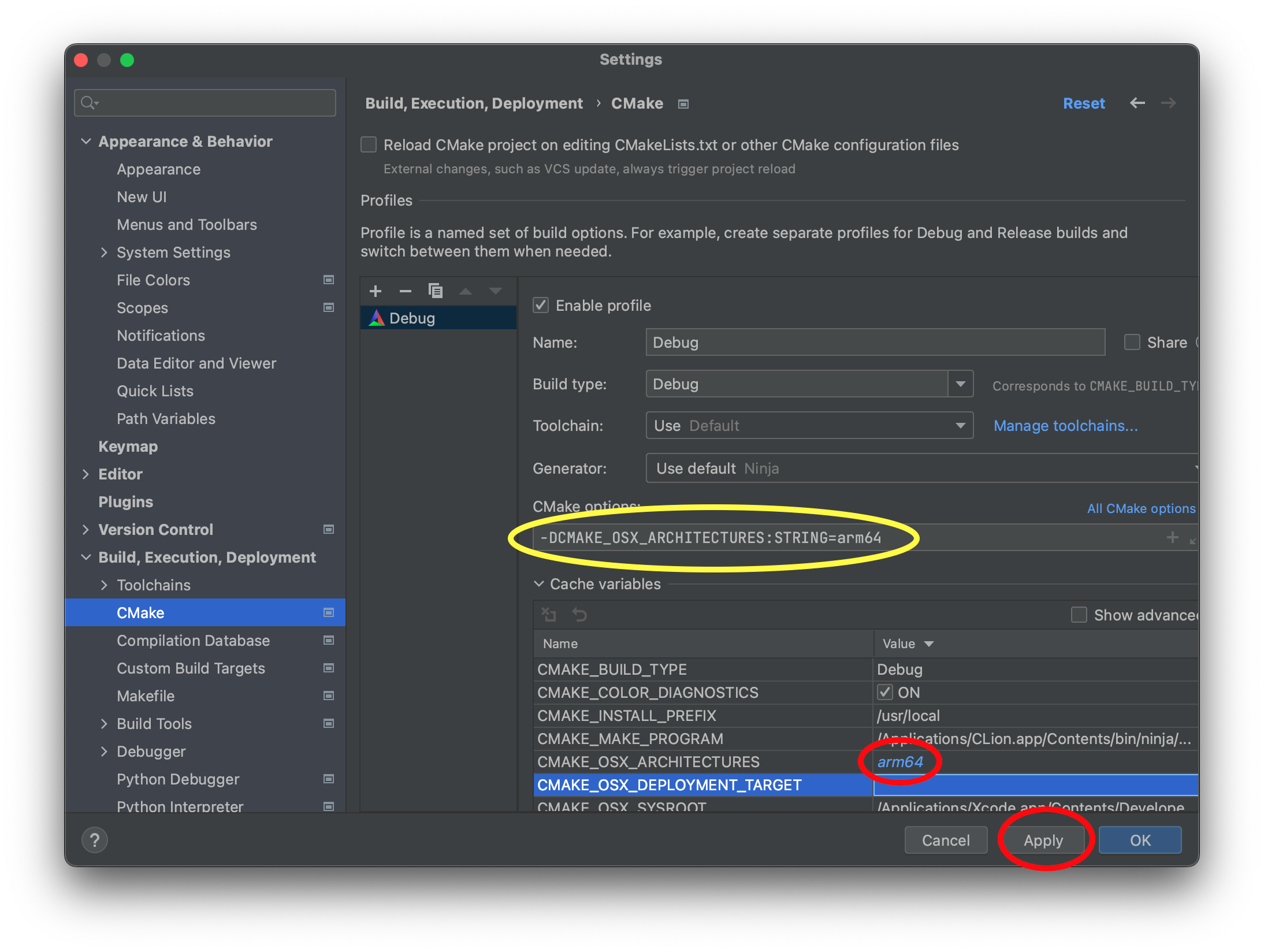 CMake Silicon Window