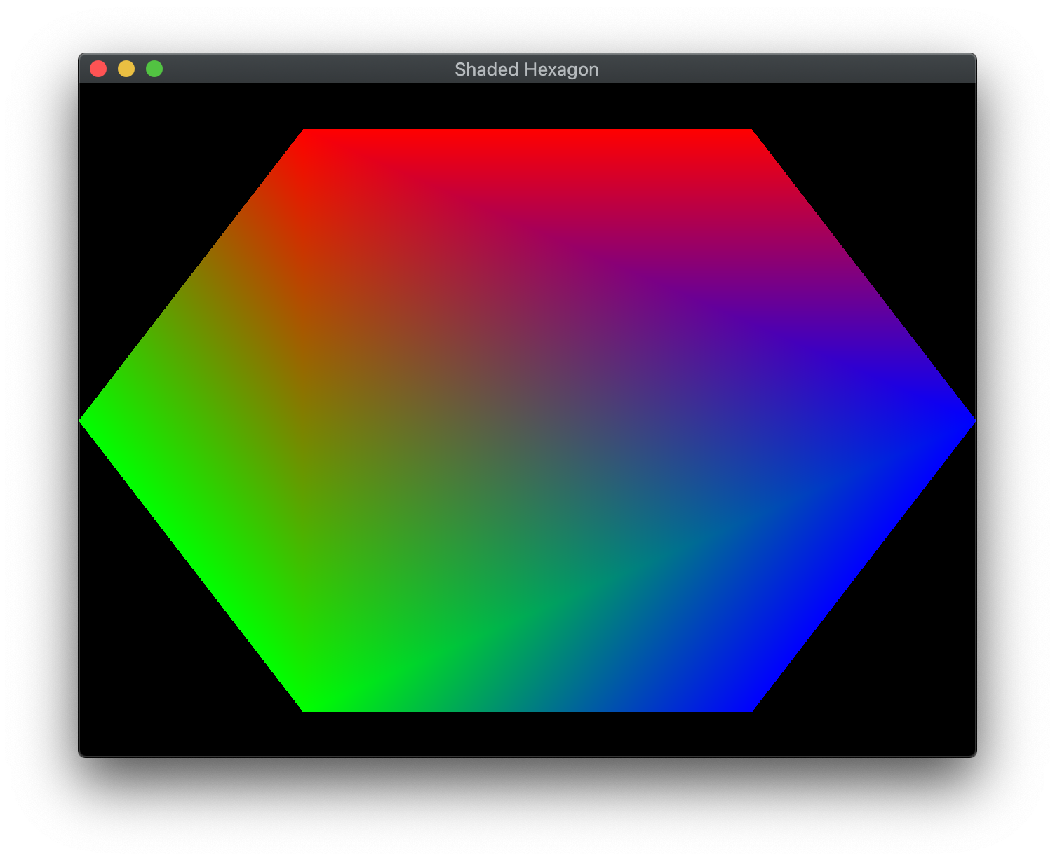 Shaded Hexagon Window