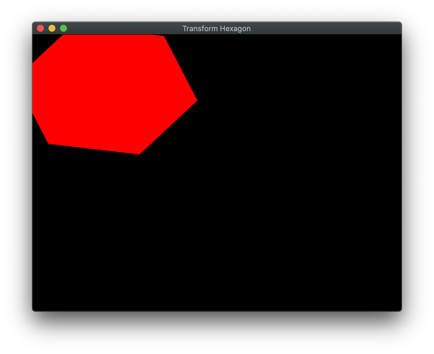 Spinning Hexagon Window
